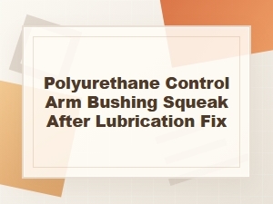 How to Fix Polyurethane Control Arm Bushing Squeak